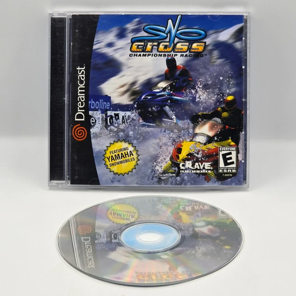 Sega Sno-Cross Championship Racing Dreamcast NTSC Yamaha Snowmobile Racing Game